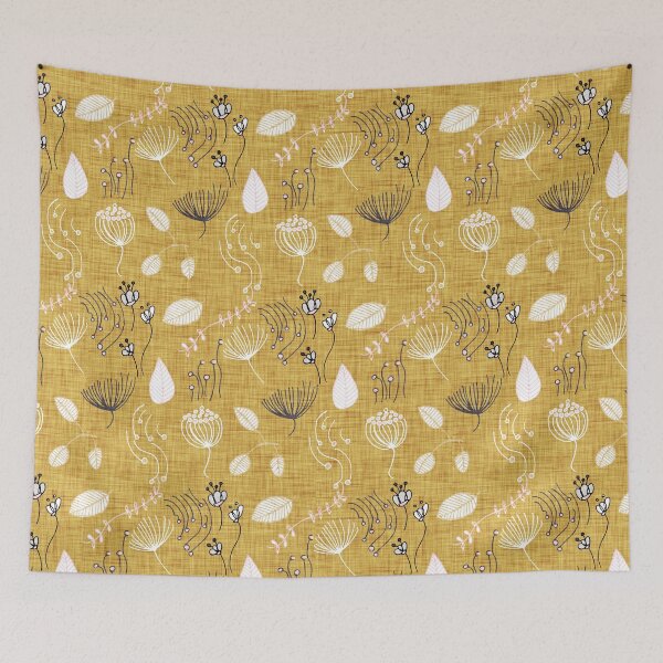 Item preview, Winter Floral Mustard designed and sold by susycosta.