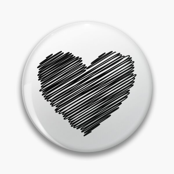 Item preview, Black scribbled hearts pattern designed and sold by mrhighsky.