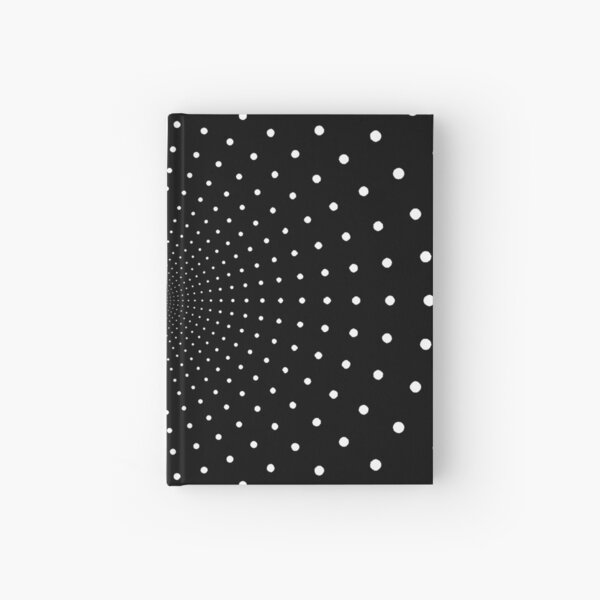 Blue Circles and Rays on White Background - фон иллюзия Hardcover Journal