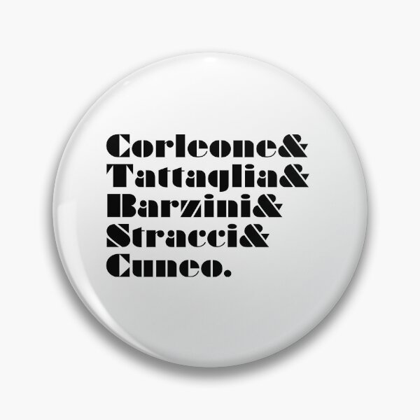 Item preview, The Godfather Five Family Names Ampersand List designed and sold by vordeman.