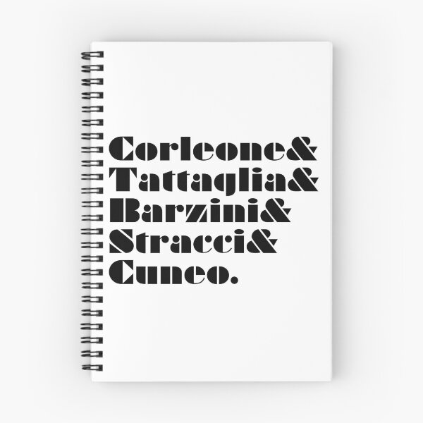 Item preview, The Godfather Five Family Names Ampersand List designed and sold by vordeman.