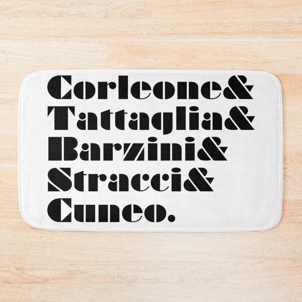 Item preview, The Godfather Five Family Names Ampersand List designed and sold by vordeman.