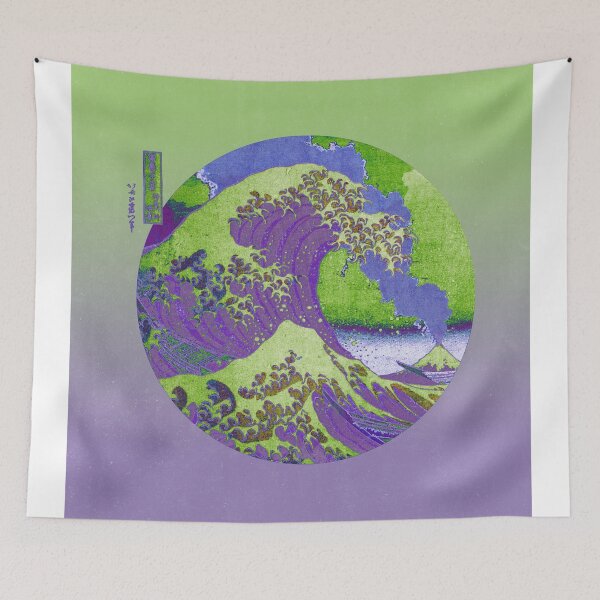 Item preview, Great Wave Off Kanagawa Mount Fuji Eruption designed and sold by anthonylonder.