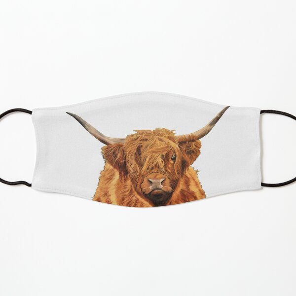 Highland Cow - Looking at You - Mask Kids Mask