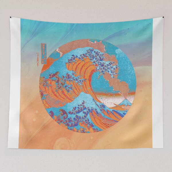 Item preview, Great Wave Off Kanagawa Mount Fuji Eruption designed and sold by anthonylonder.