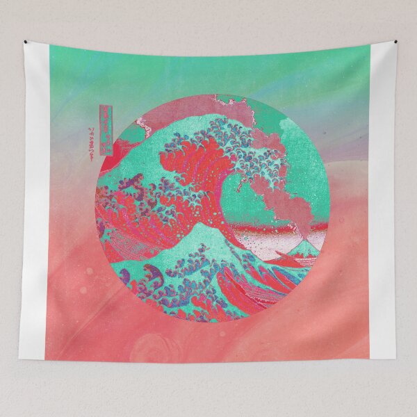 Item preview, Great Wave Off Kanagawa Mount Fuji Eruption designed and sold by anthonylonder.