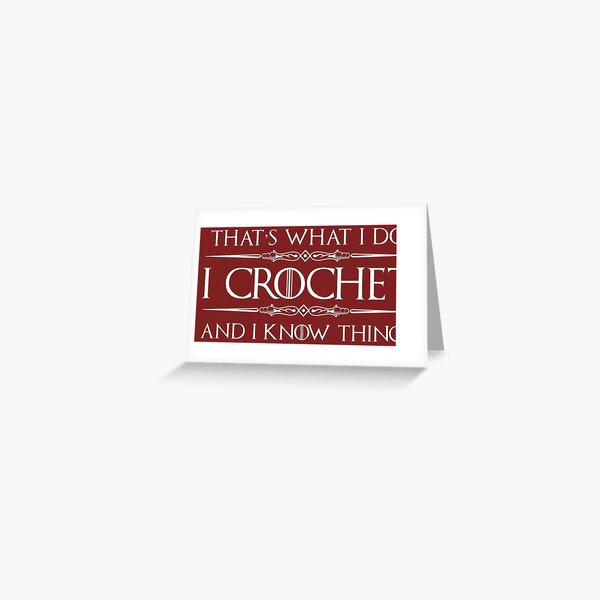 Crochet Gifts for Crocheters - I Crochet & I Know Things Funny Gift Ideas  for the Crocheter with Yarn & Needle Sticker for Sale by merkraht