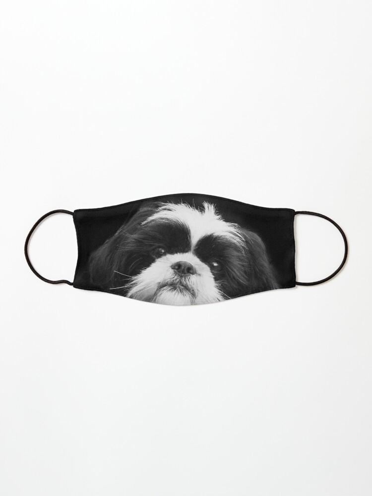 Shih Tzu Face Cover - Black & White Shih Tzu Face Cover - Black & White