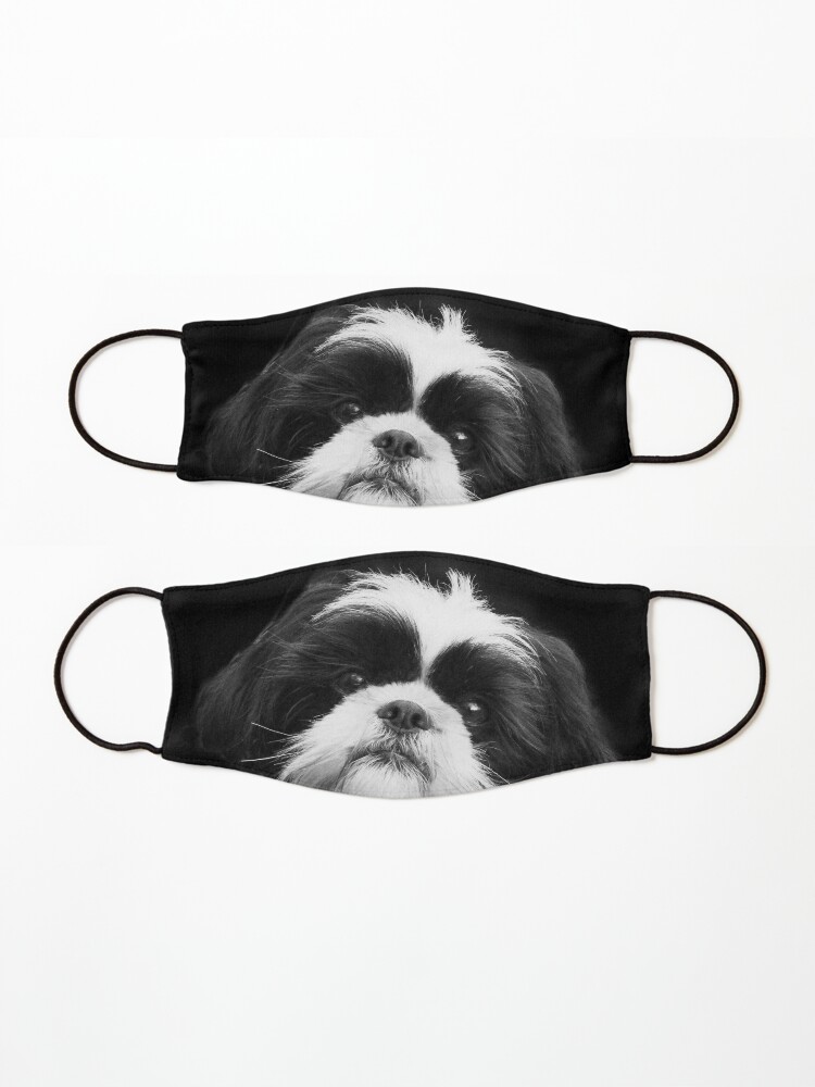 Shih Tzu Face Cover - Black & White Shih Tzu Face Cover - Black & White