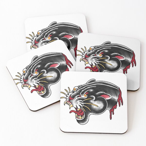 Item preview, Crazy panther head  designed and sold by TalenTattoos.