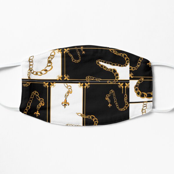 Unchained: Gold, Black + White Flat Mask