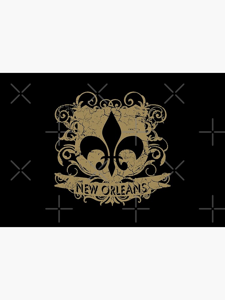 Retro New Orleans Louisiana City Flag // Vintage NOLA Grunge Emblem