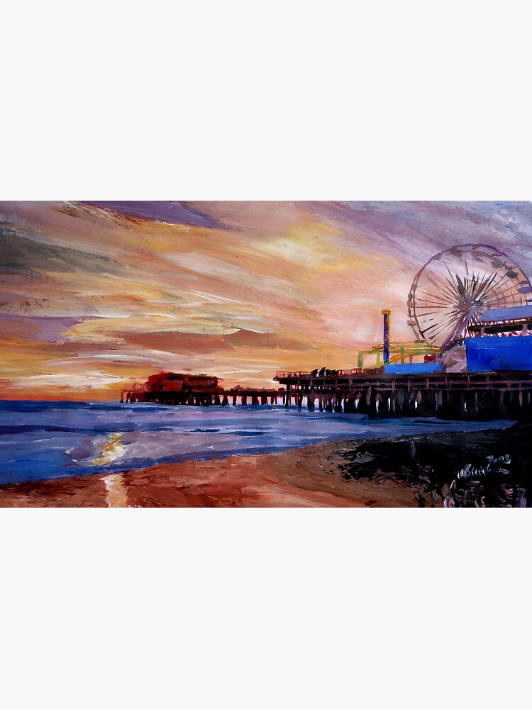 Santa Monica Pier at Sunset by artshop77