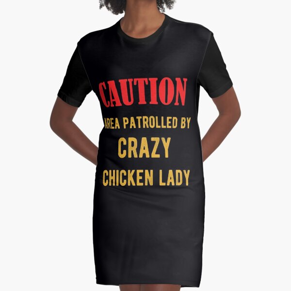 Funny Farmer Tshirt Crazy Chicken Lady  Gun Version T-Shirt for Men Women Graphic T-Shirt Dress