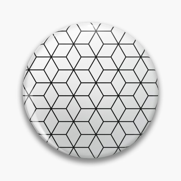 Item preview, Sacred geometry pattern in black and white designed and sold by elfina.