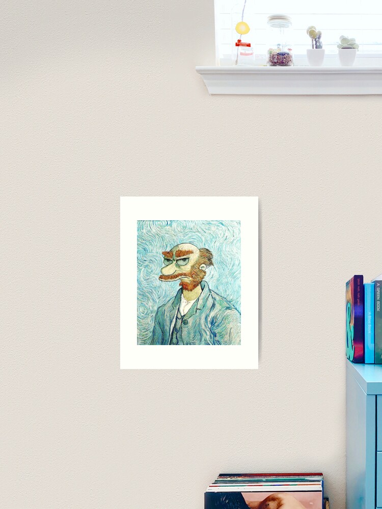 Thumbnail 2 of 3, Art Print, Groundskeeper Van Gogh designed and sold by limpfish.