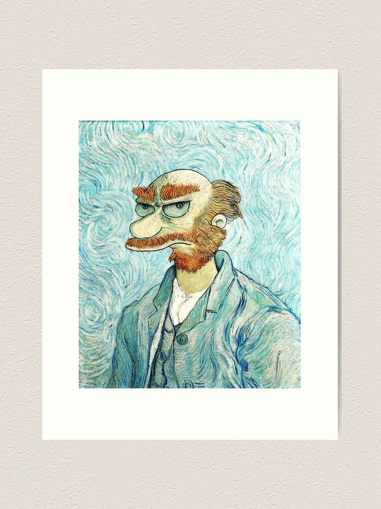 Thumbnail 1 of 3, Art Print, Groundskeeper Van Gogh designed and sold by limpfish.