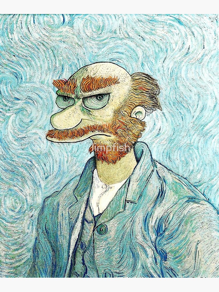 Thumbnail 3 of 3, Art Print, Groundskeeper Van Gogh designed and sold by limpfish.