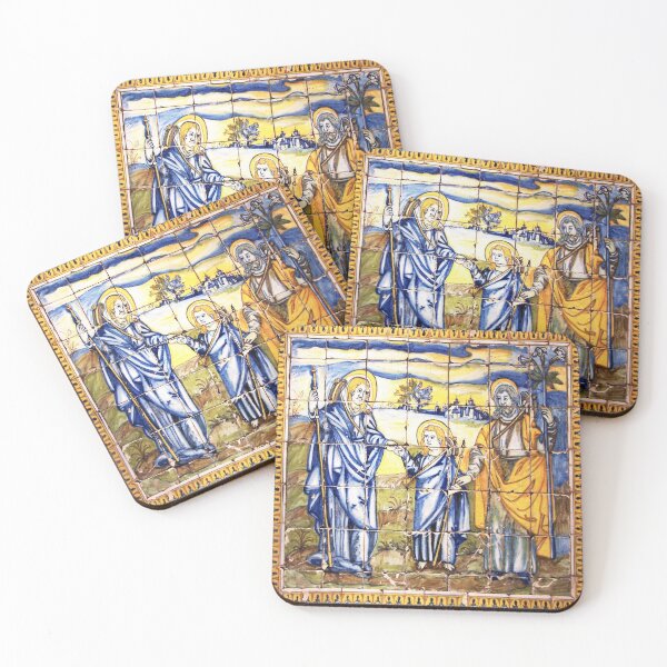 Artikelvorschau, Lisbon Portugal Religious Tile Scene entworfen und verkauft von Sharon Schwalbe.