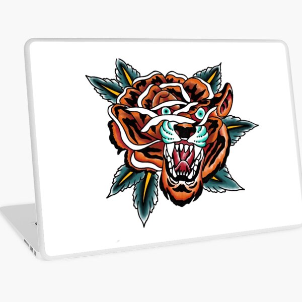 Tiger Tattoo Laptop Skins for Sale | Redbubble