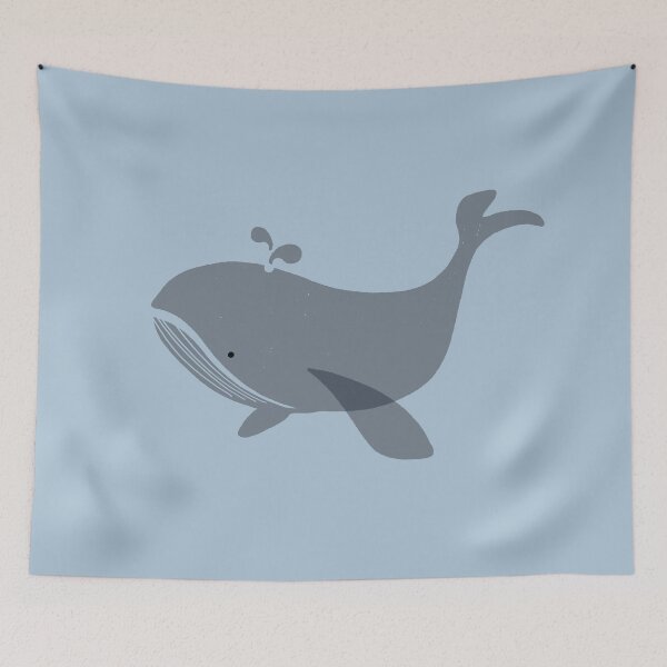 Item preview, Blue Whale Children Illustration designed and sold by Covo Studio.