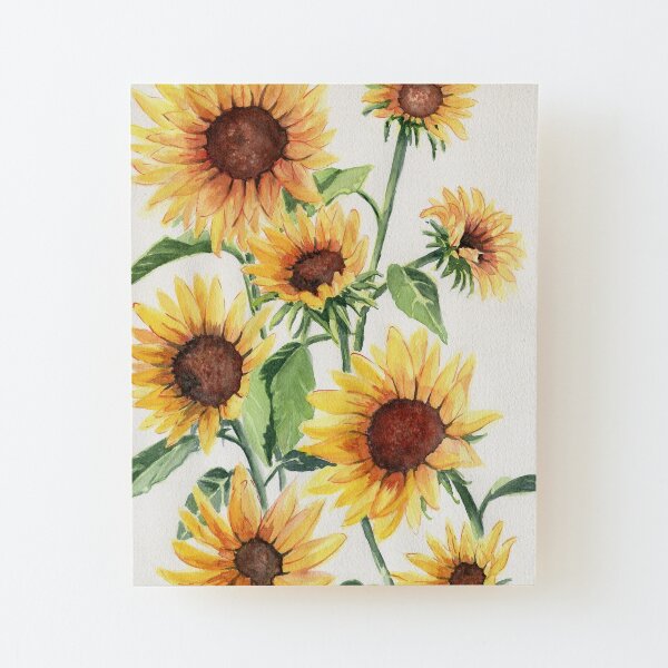 Sunflowers Wood Mounted Print