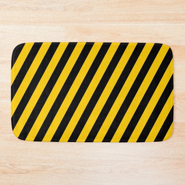Item preview, Yellow Black sloping Striped Pattern designed and sold by Favorableresult.