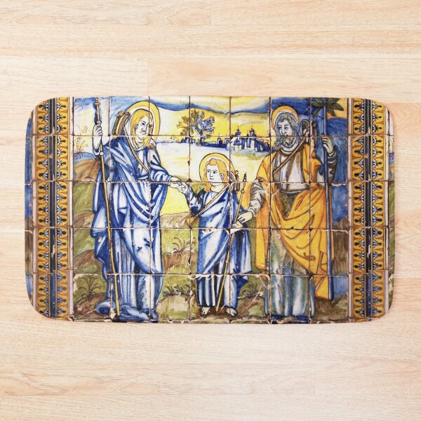 Artikelvorschau, Lisbon Portugal Religious Tile Scene entworfen und verkauft von Sharon Schwalbe.