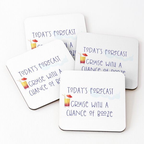 Item preview, Today's Forecast Cruise with a Chance of Booze designed and sold by ColorFlowArt.