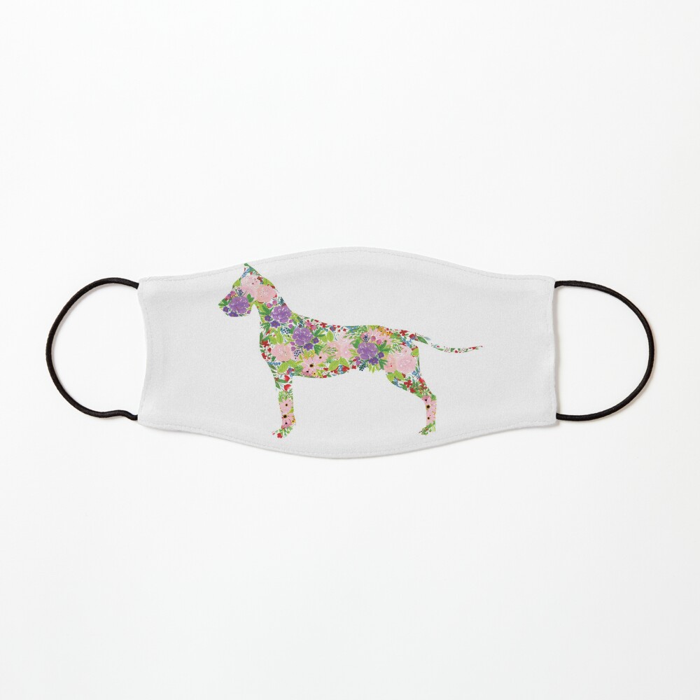 Floral Great Dane Mask