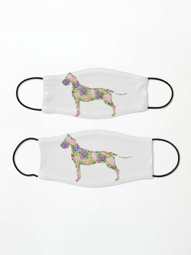 Alternate view of Floral Great Dane Mask