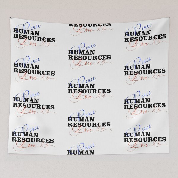 Aperçu de l'œuvre Peace Love and Human Resources créée et vendue par ColorFlowArt.