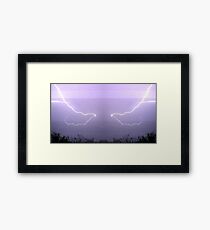March 19 & 20 2012 Lightning Art 19 Framed Print