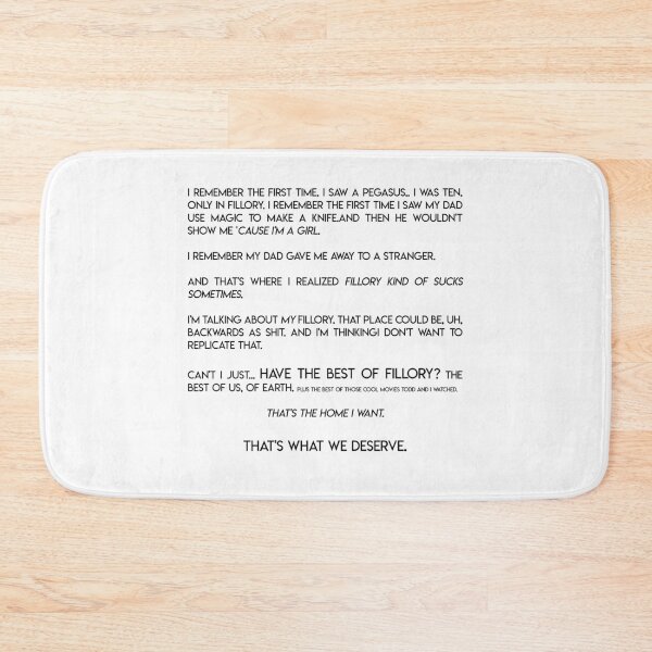 Item preview, Fen's speech about Fillory designed and sold by BunnyMomMtl.