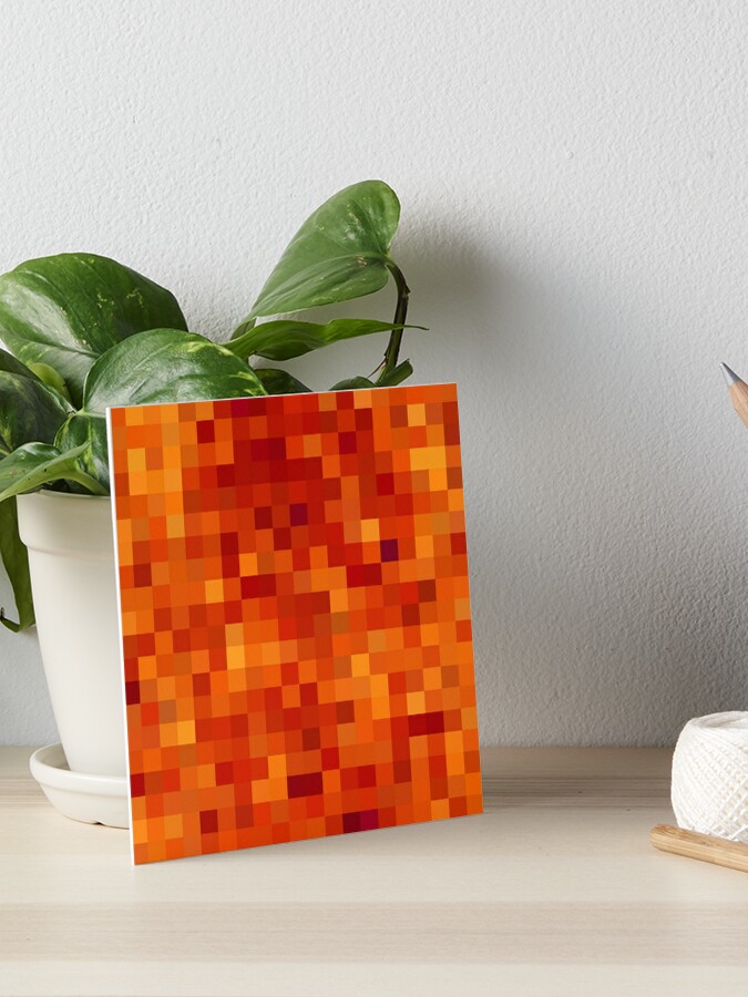 Pixelated Magma Block Poster for Sale by Dator