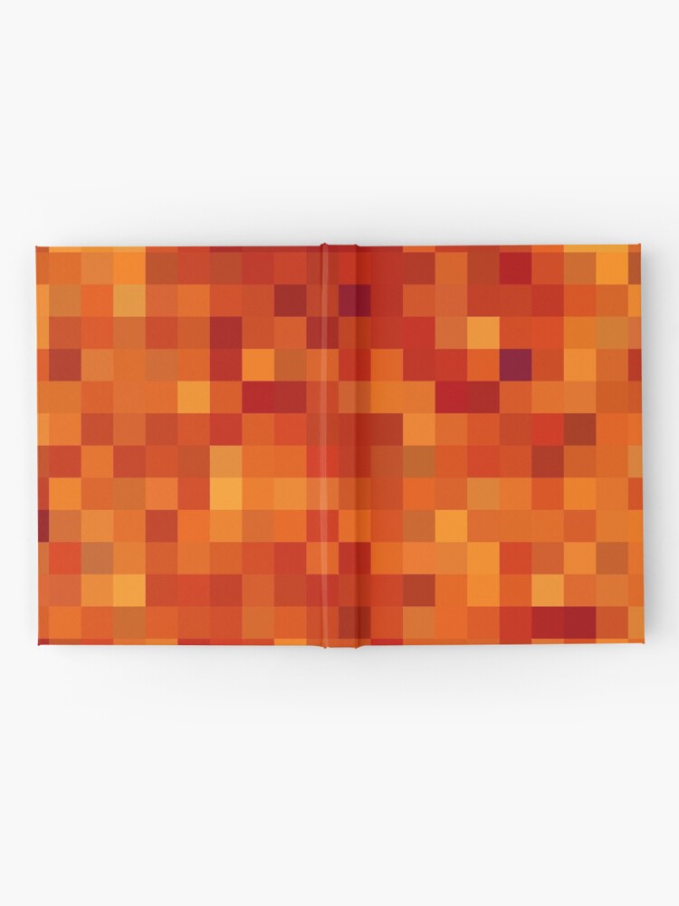 Pixelated Magma Block Hardcover Journal For Sale By Dator Redbubble