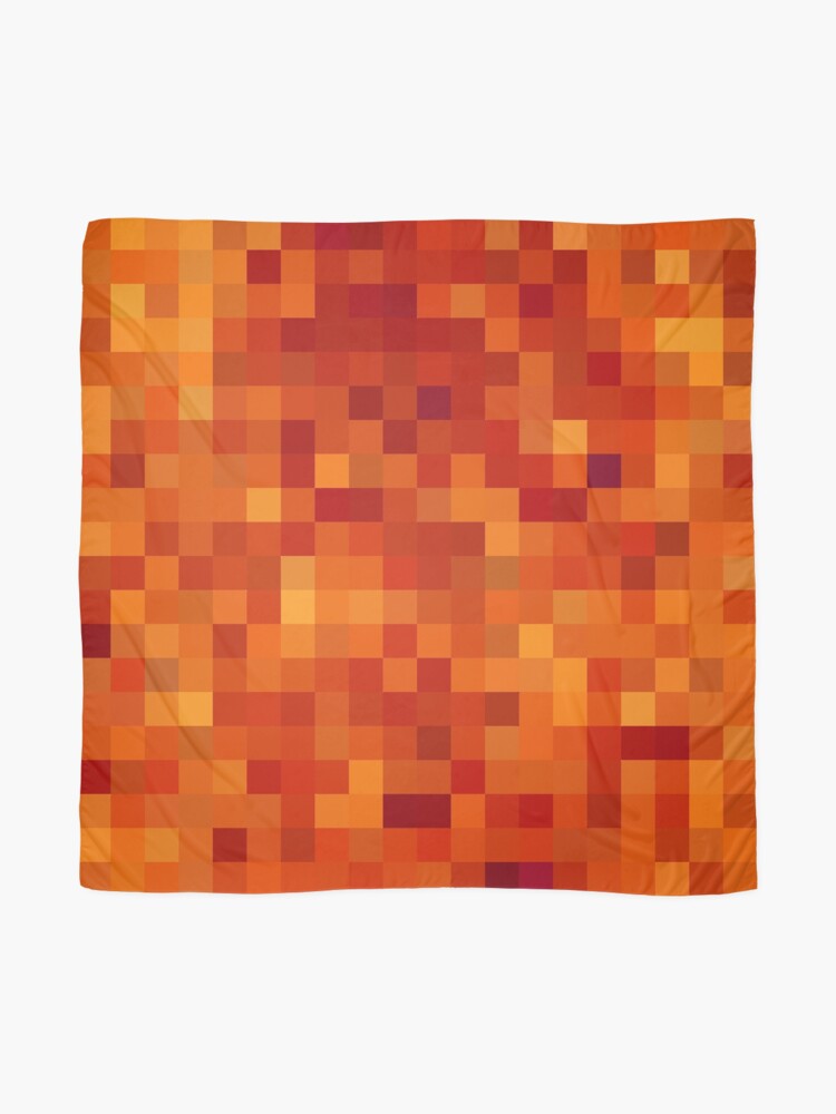 Pixelated Magma Block Scarf By Dator Redbubble