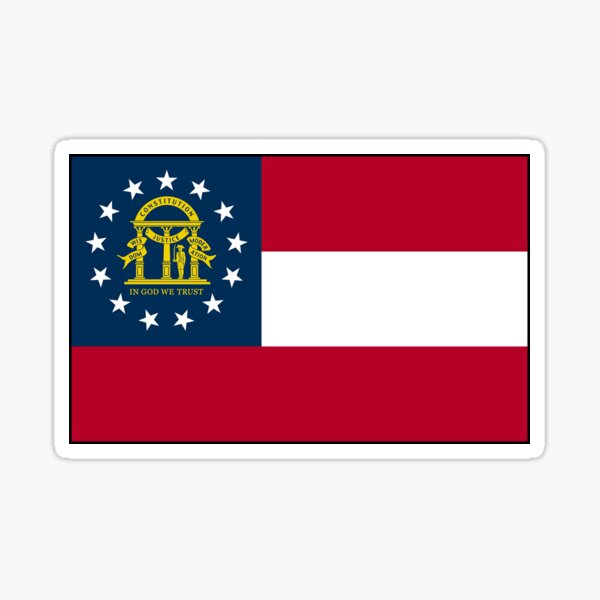 Item preview, Georgia State Flag Stickers, Gifts & other Products designed and sold by mpodger.