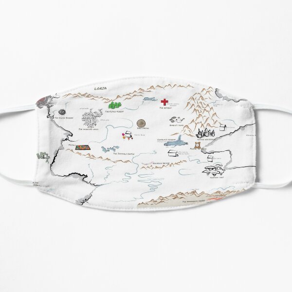 Fillory Map (with Hand Writing Quest) Flat Mask