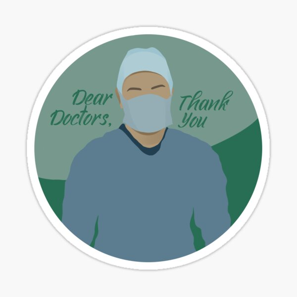 Dear Doctors, Thank You Sticker
