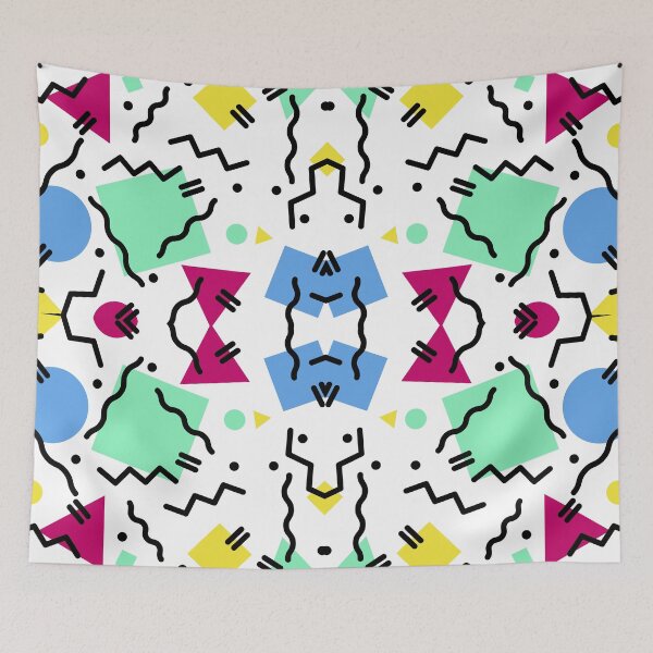Item preview, Trippy Memphis Pattern 80's Geometrical Figures Motive designed and sold by Dator.