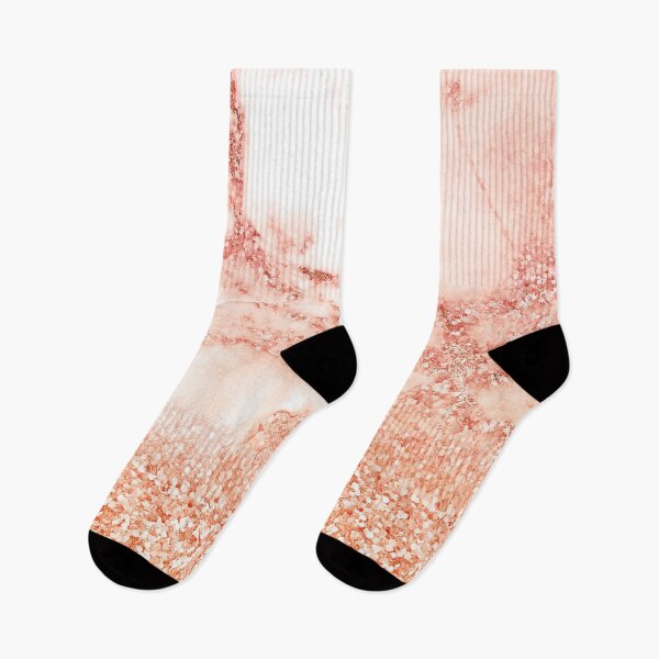 Item preview, Rosegold Salmon Sparkle Glitter Faux Marble designed and sold by MysticMarble.