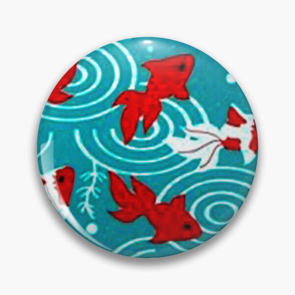 Item preview, Japanese Circle 6 Koi fishes in pond designed and sold by PrMoonlessNight.