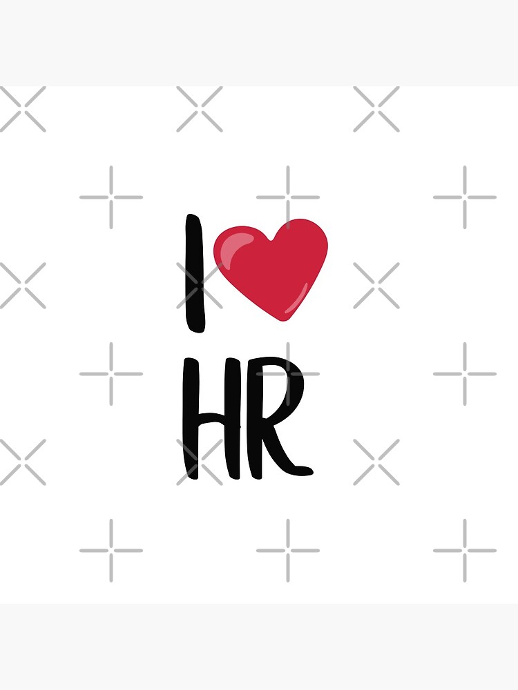 I love HR Human Resources Heart