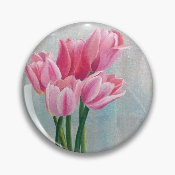 Pink Tulips - spring flowers Pin
