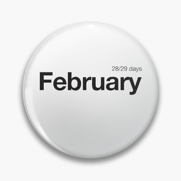 Item preview, February - minimalistic chest calendar in Helvetica  designed and sold by nevercook.