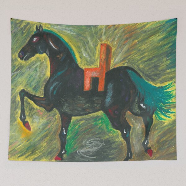 Item preview, Horse with a chair-saddle designed and sold by emperors-vault.