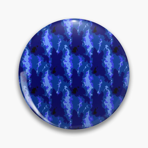 Item preview, Monochrome Blue fractal watercolor pattern designed and sold by Favorableresult.
