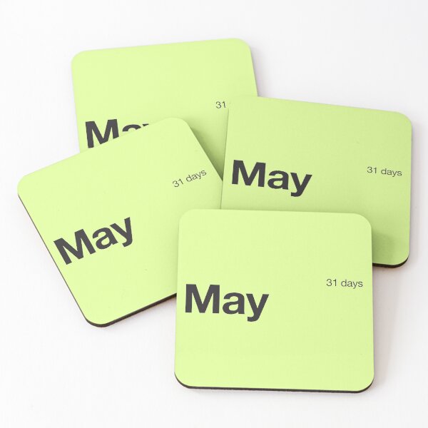 Item preview, May - minimalistic chest calendar in Helvetica  designed and sold by nevercook.