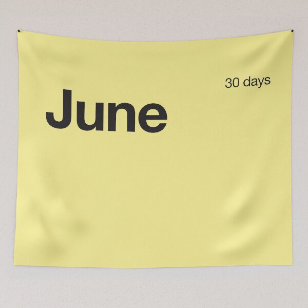 Item preview, June - minimalistic chest calendar in Helvetica  designed and sold by nevercook.